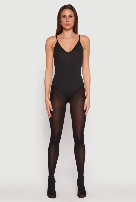 Daisy V Neck Cami Thong Bodysuit sold by Rainbow