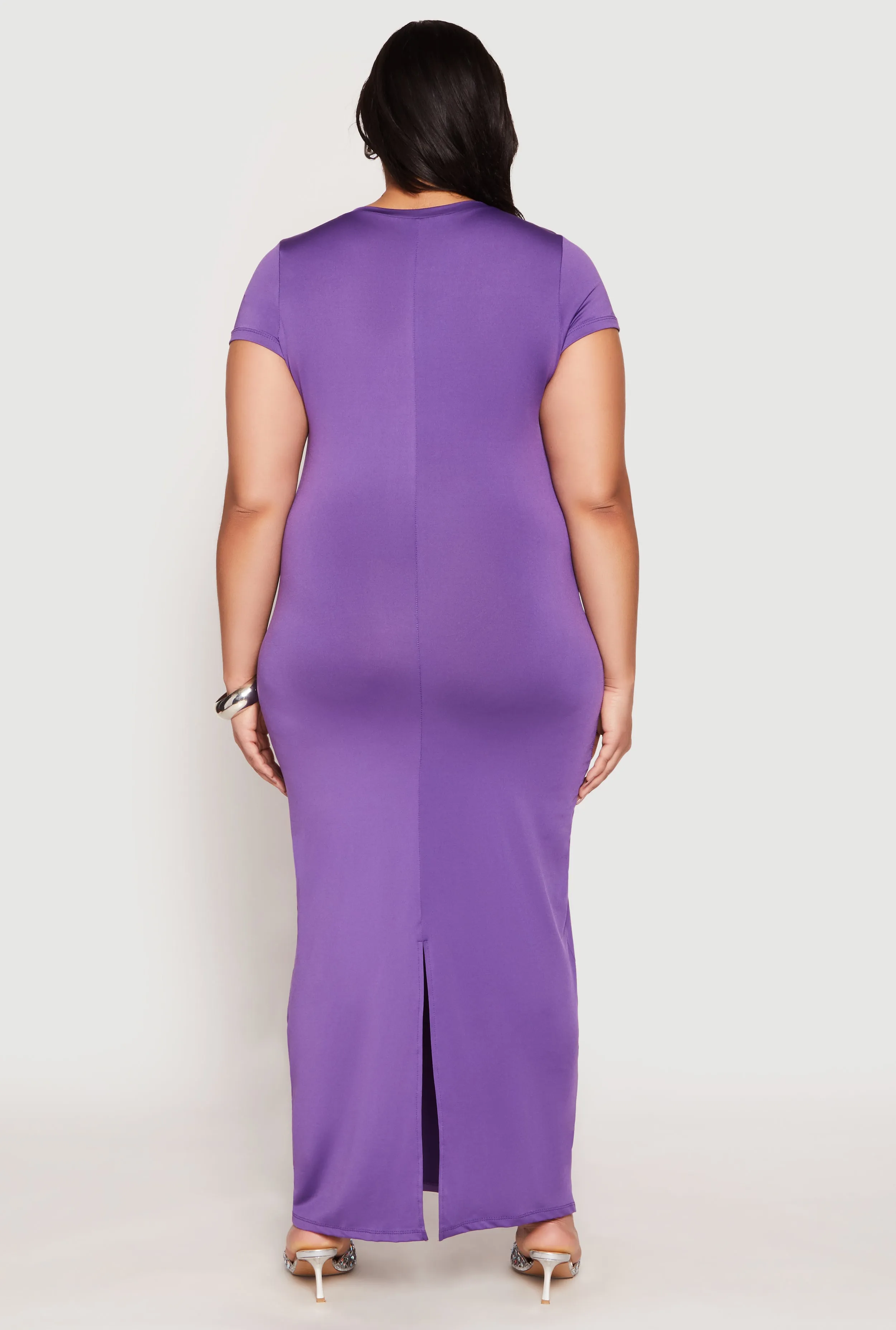 Plus Size Slit Back Maxi Dress sold by Rainbow product image thumbnail 3