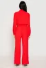 Crepe Knit Drawstring Crop Top and Wide Leg Pants sold by Rainbow
