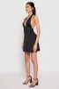 Satin Tie Back Halter Skater Dress sold by Rainbow