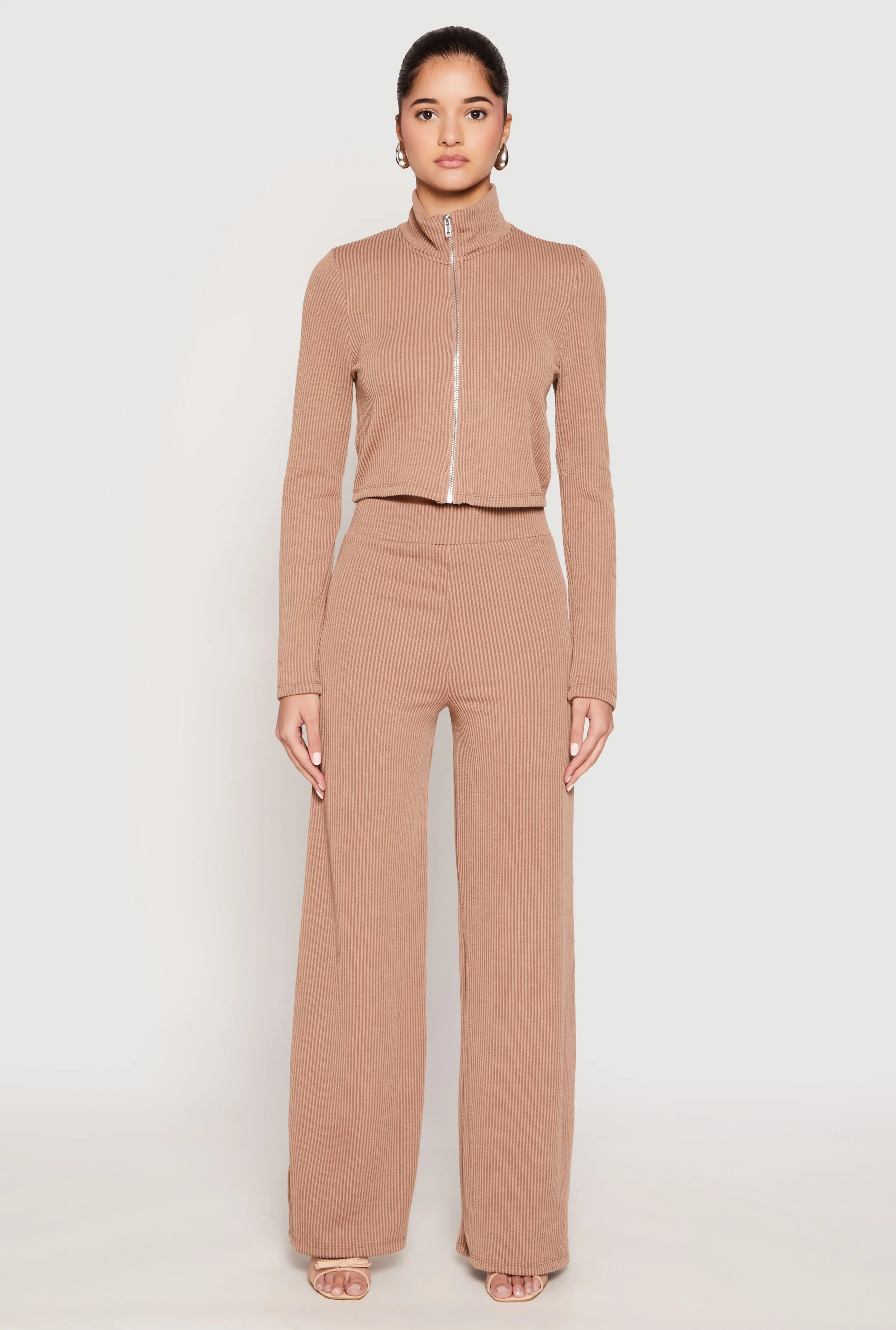 Iris Ribbed Knit Wide Leg Pants sold by Rainbow