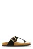 Buckle Detail Thong Footbed Sandals sold by Rainbow