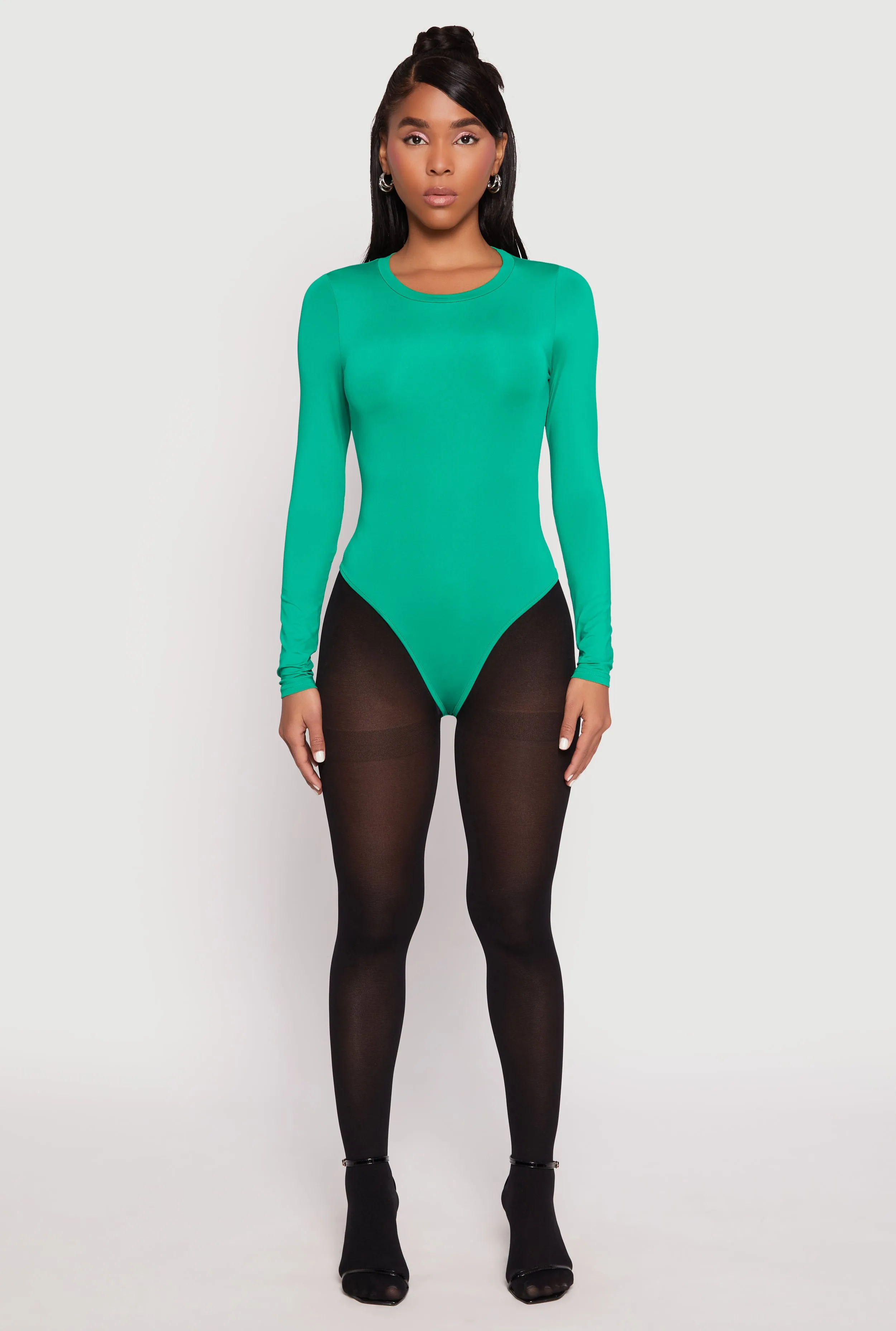 Daisy Long Sleeve Crew Neck Bodysuit sold by Rainbow