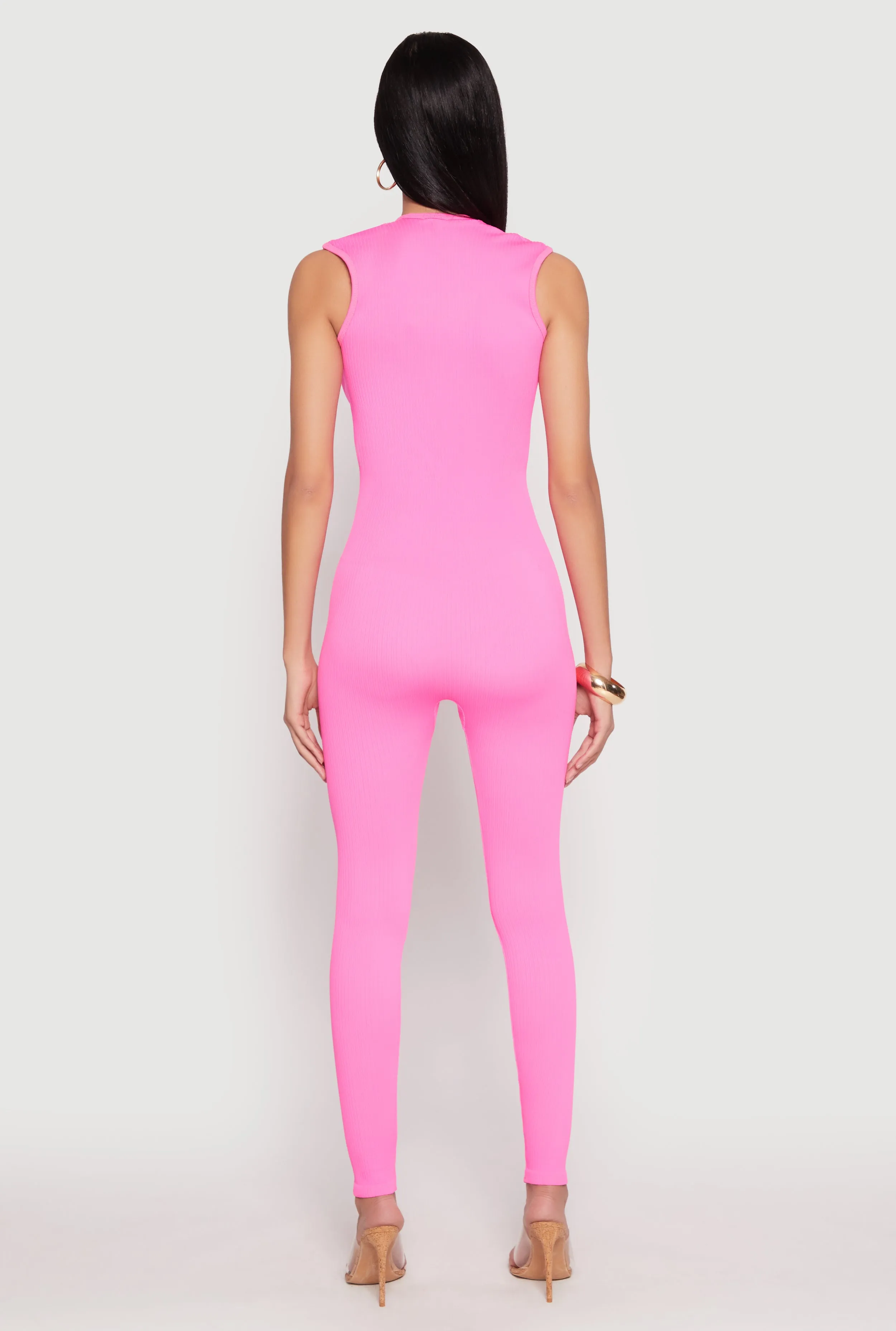 Daisy Seamless Rib Knit Plunge Catsuit sold by Rainbow product image thumbnail 3