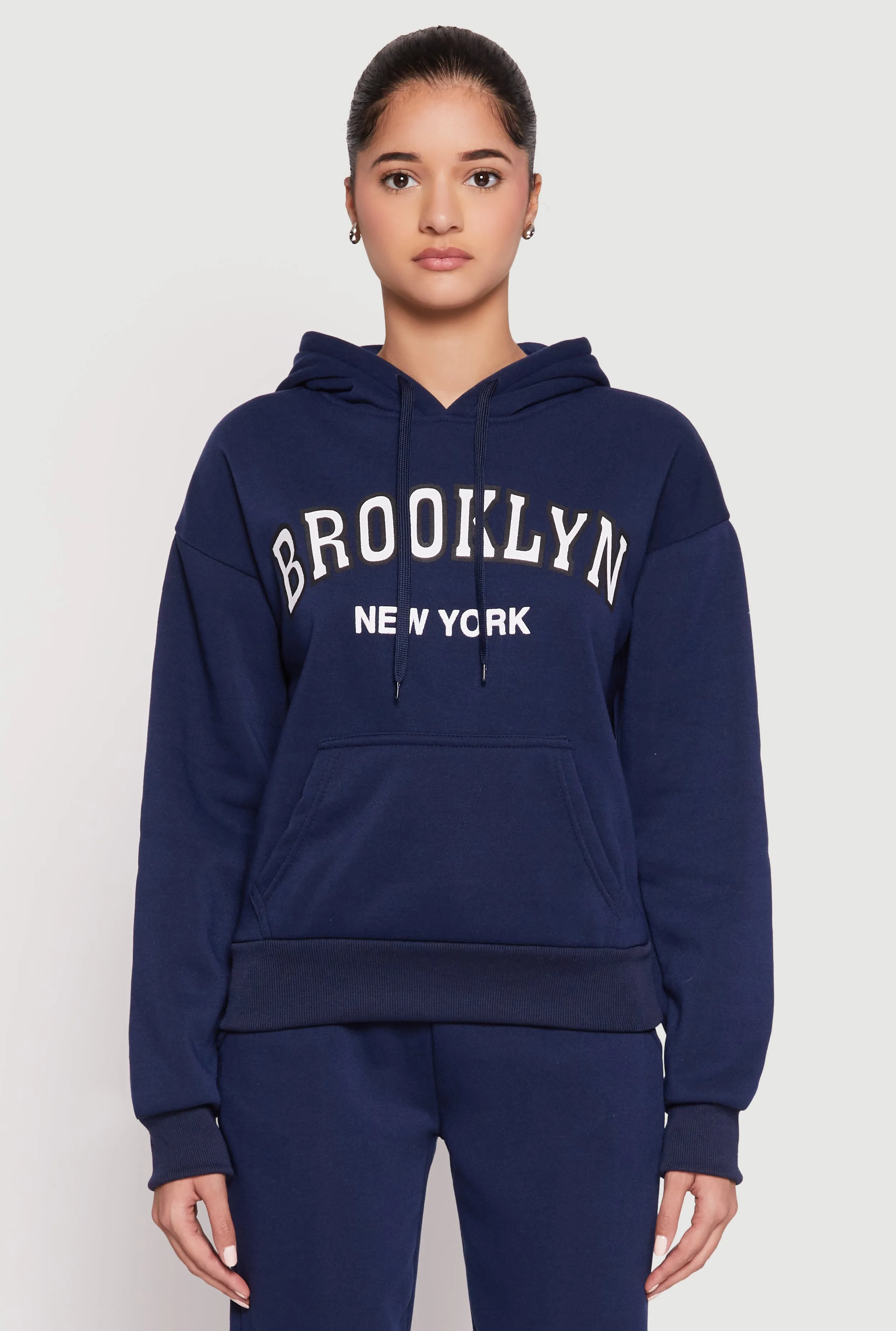 Fleece Brooklyn Pullover Hoodie sold by Rainbow product image thumbnail 2