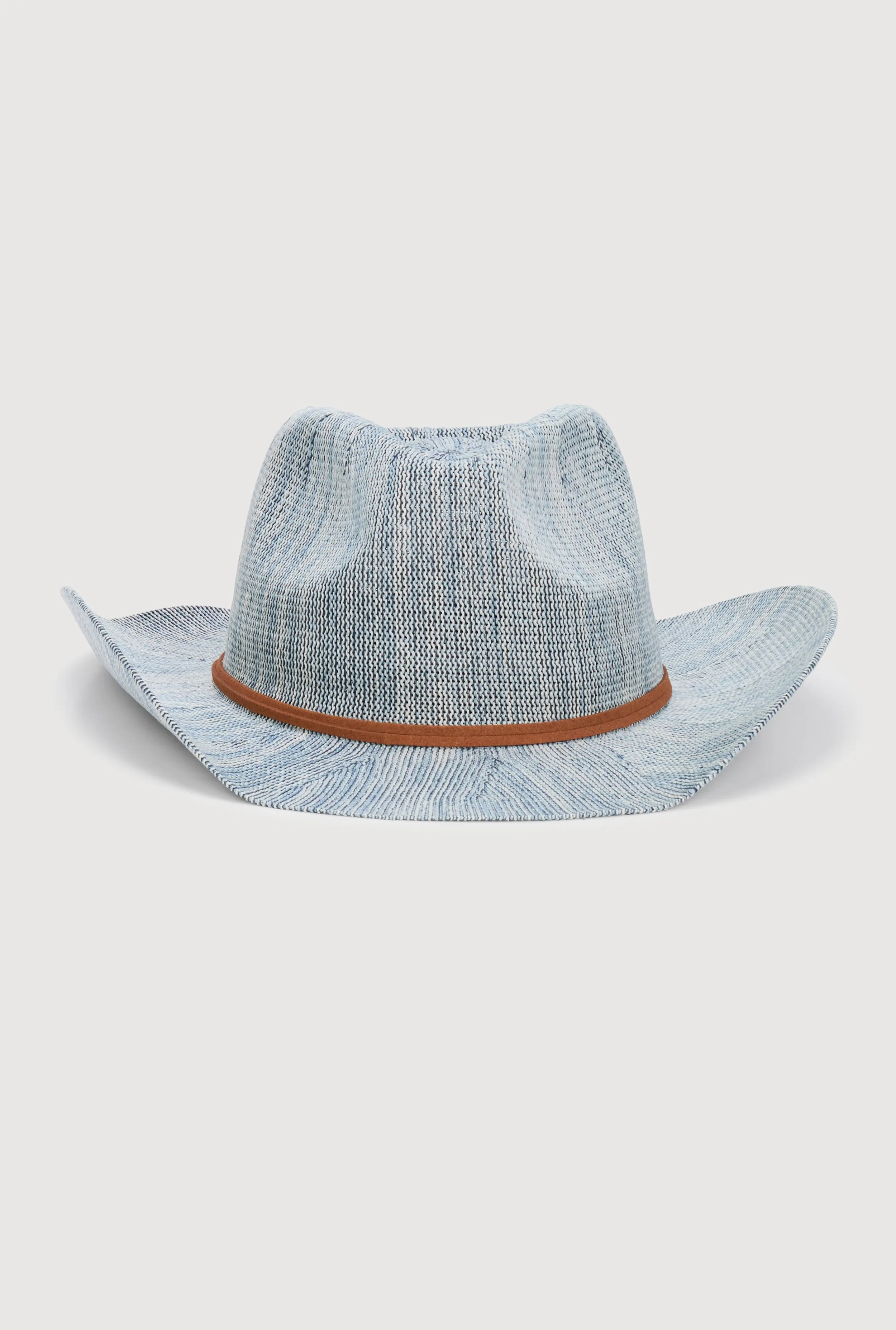 Faux Suede Trim Pinch Front Cowboy Hat sold by Rainbow product image thumbnail 3