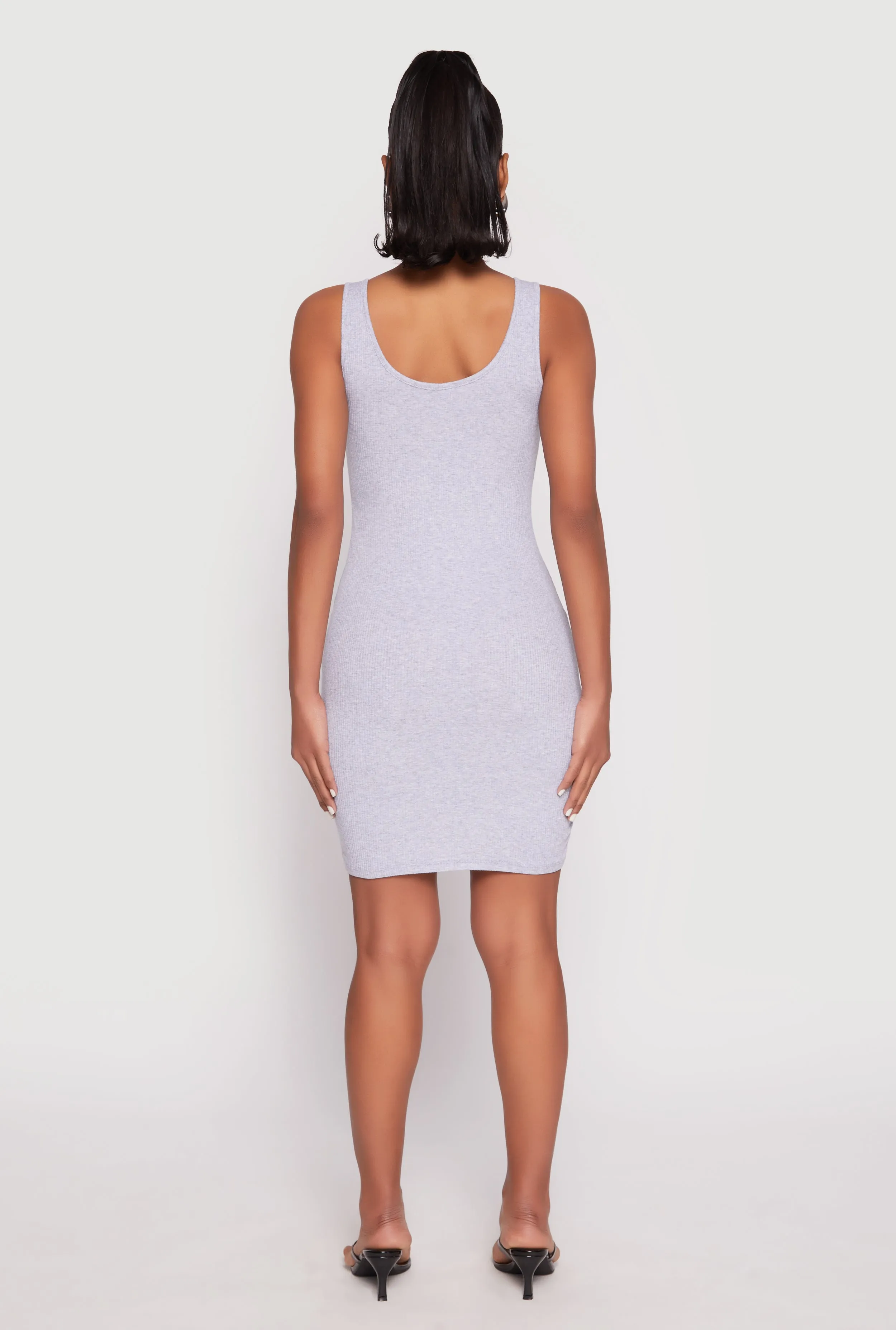Ribbed Knit Scoop Neck Tank Dress sold by Rainbow product image thumbnail 3