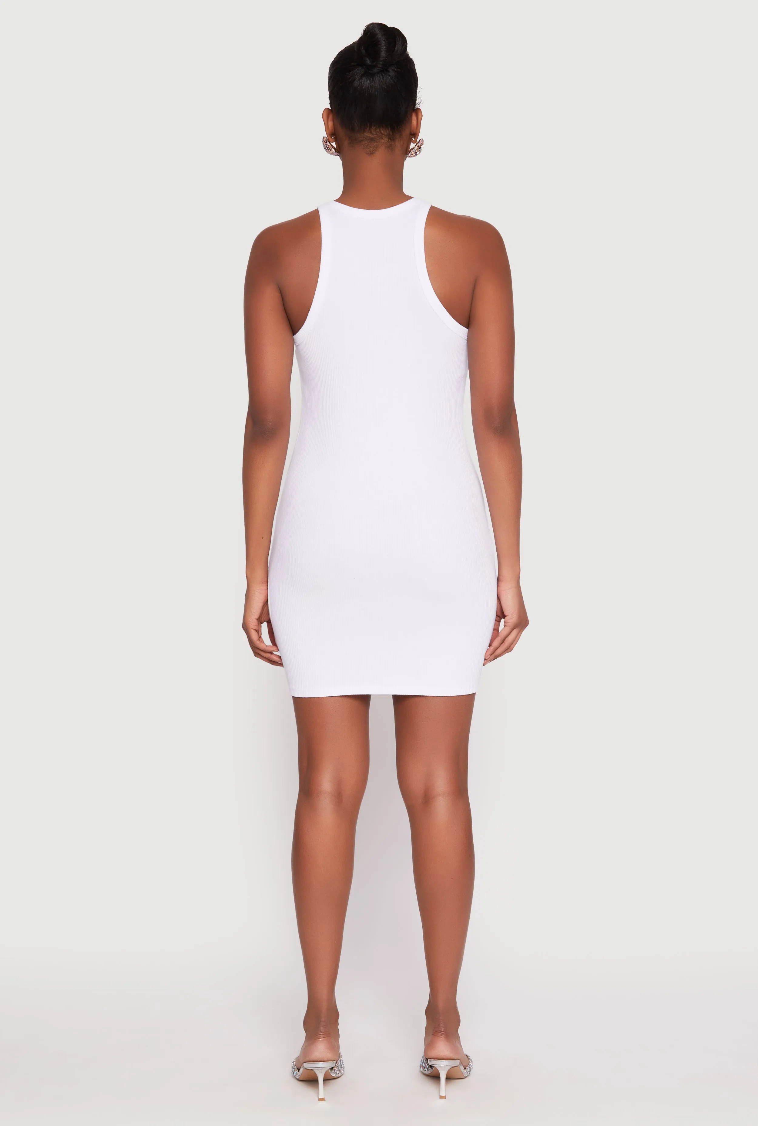 Crew Neck Mini Racerback Tank Dress sold by Rainbow product image thumbnail 3