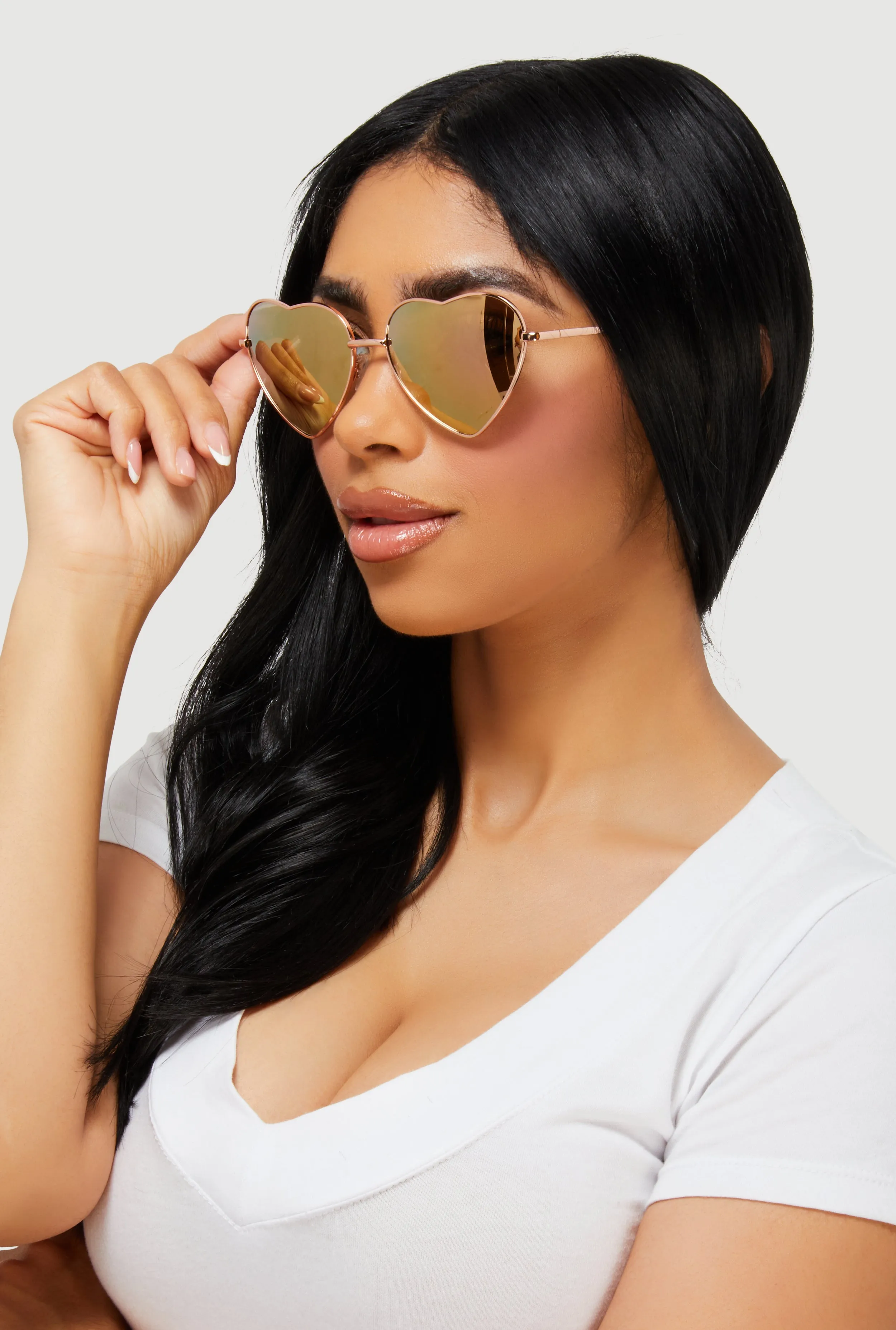 Heart Lens Aviator Sunglasses sold by Rainbow product image thumbnail 2