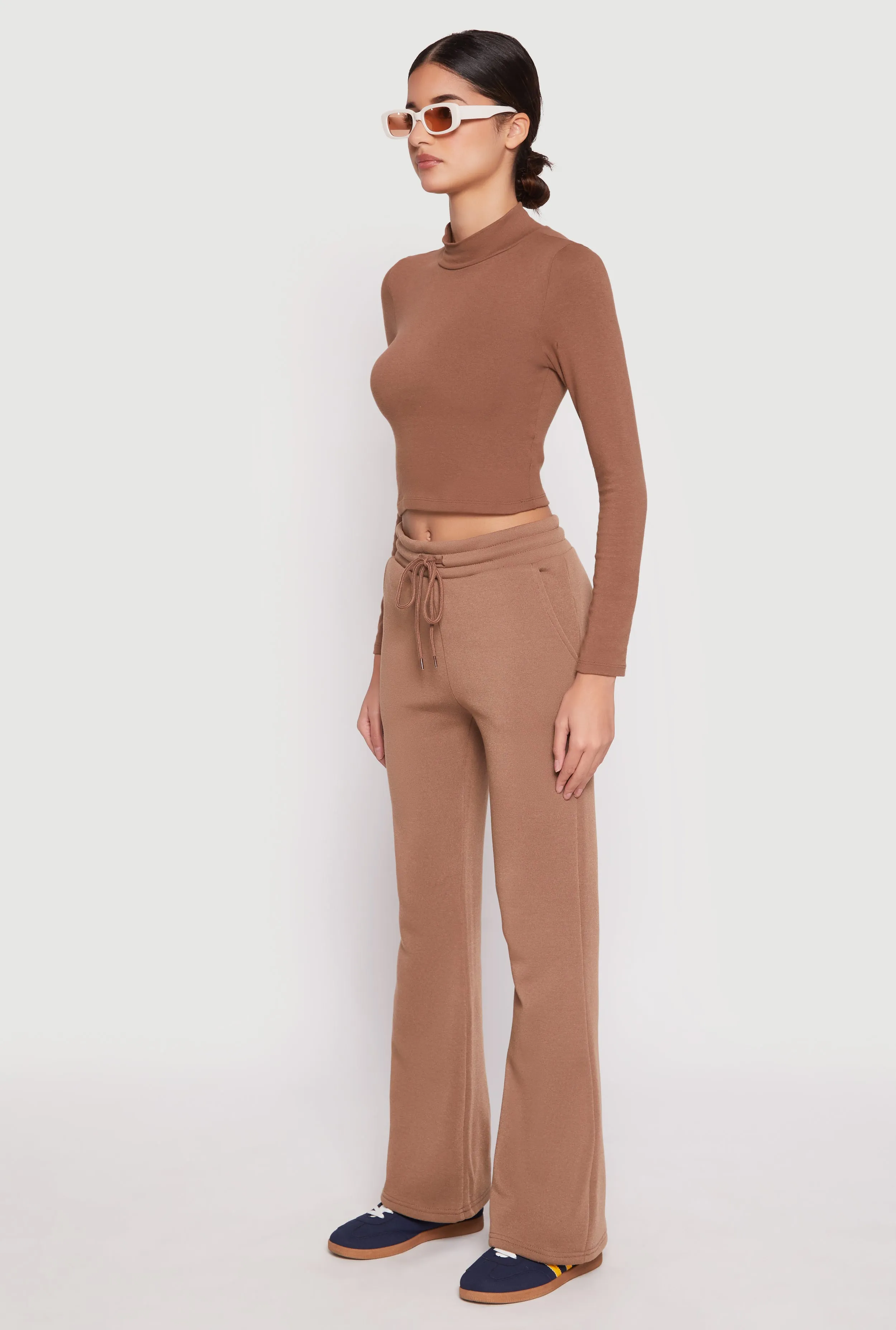 Fleece Lined Boot Cut Sweatpants sold by Rainbow product image thumbnail 2