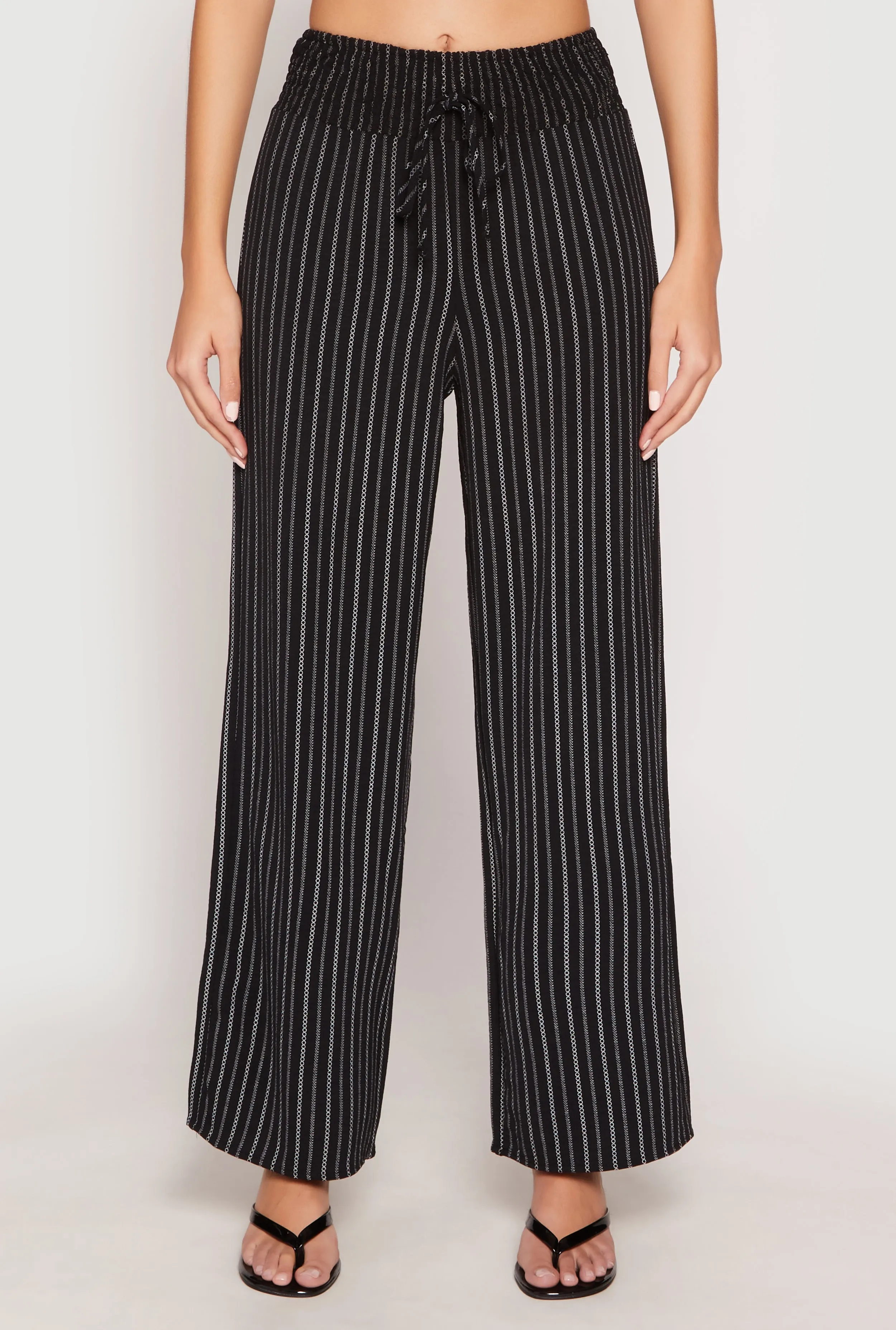 Airy Striped Wide Leg Pants sold by Rainbow product image thumbnail 3