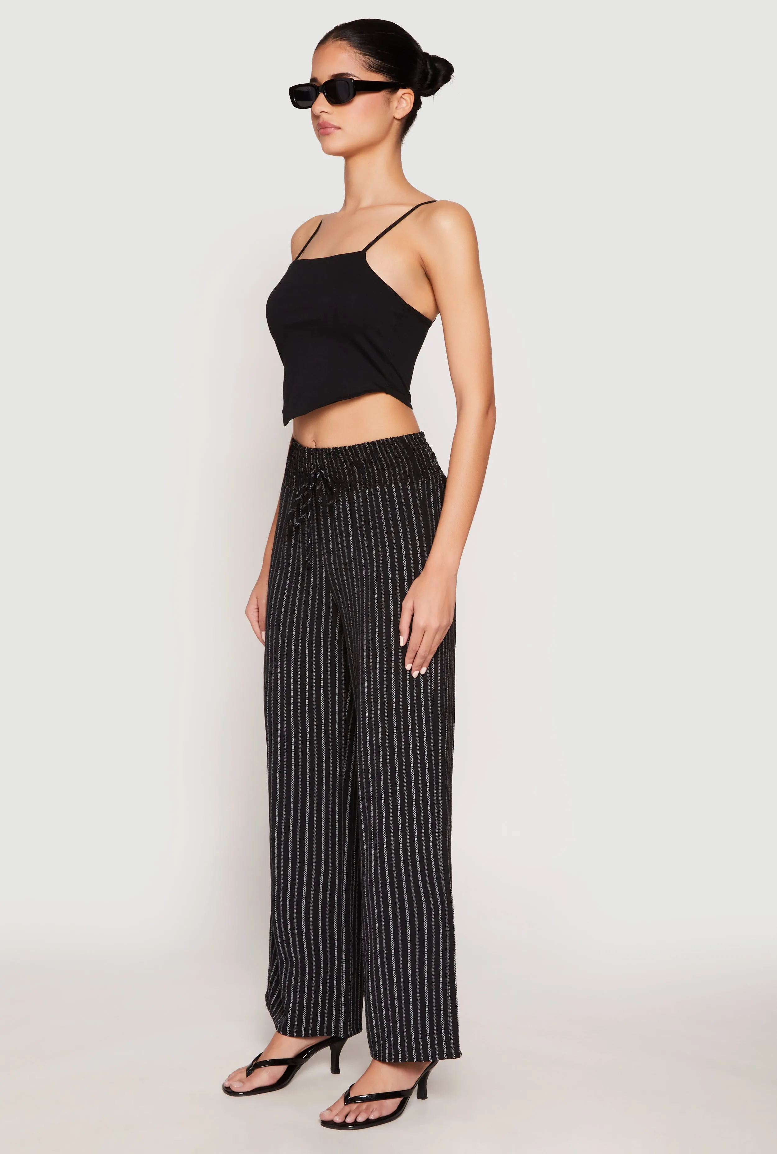 Airy Striped Wide Leg Pants sold by Rainbow product image thumbnail 2