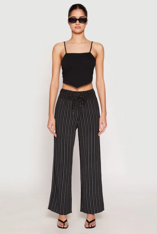 Airy Striped Wide Leg Pants sold by Rainbow