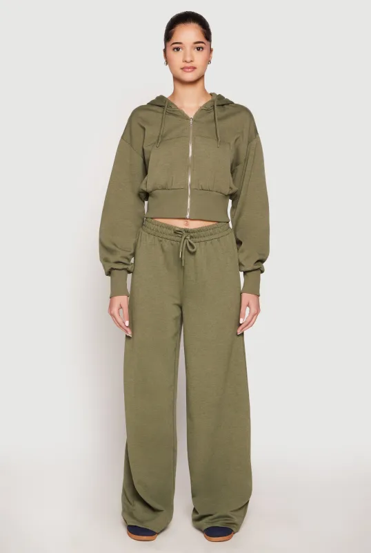 Iris Drawstring Wide Leg Sweatpants sold by Rainbow