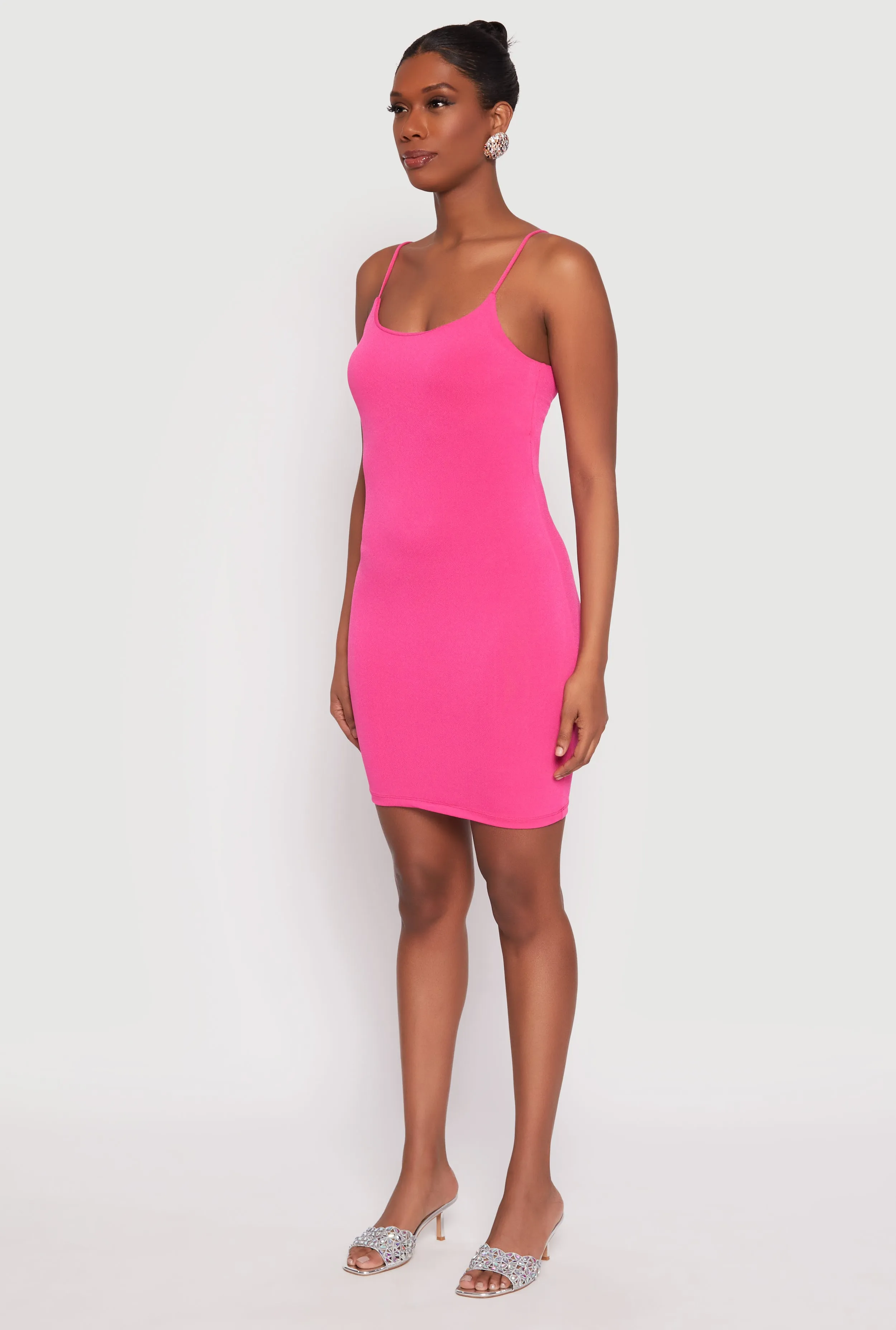Crepe Knit Scoop Neck Cami Dress sold by Rainbow product image thumbnail 2