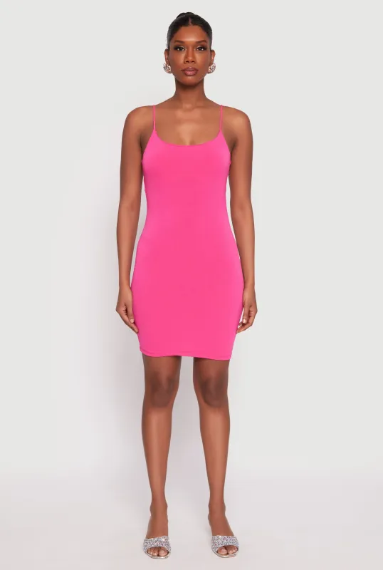 Crepe Knit Scoop Neck Cami Dress sold by Rainbow