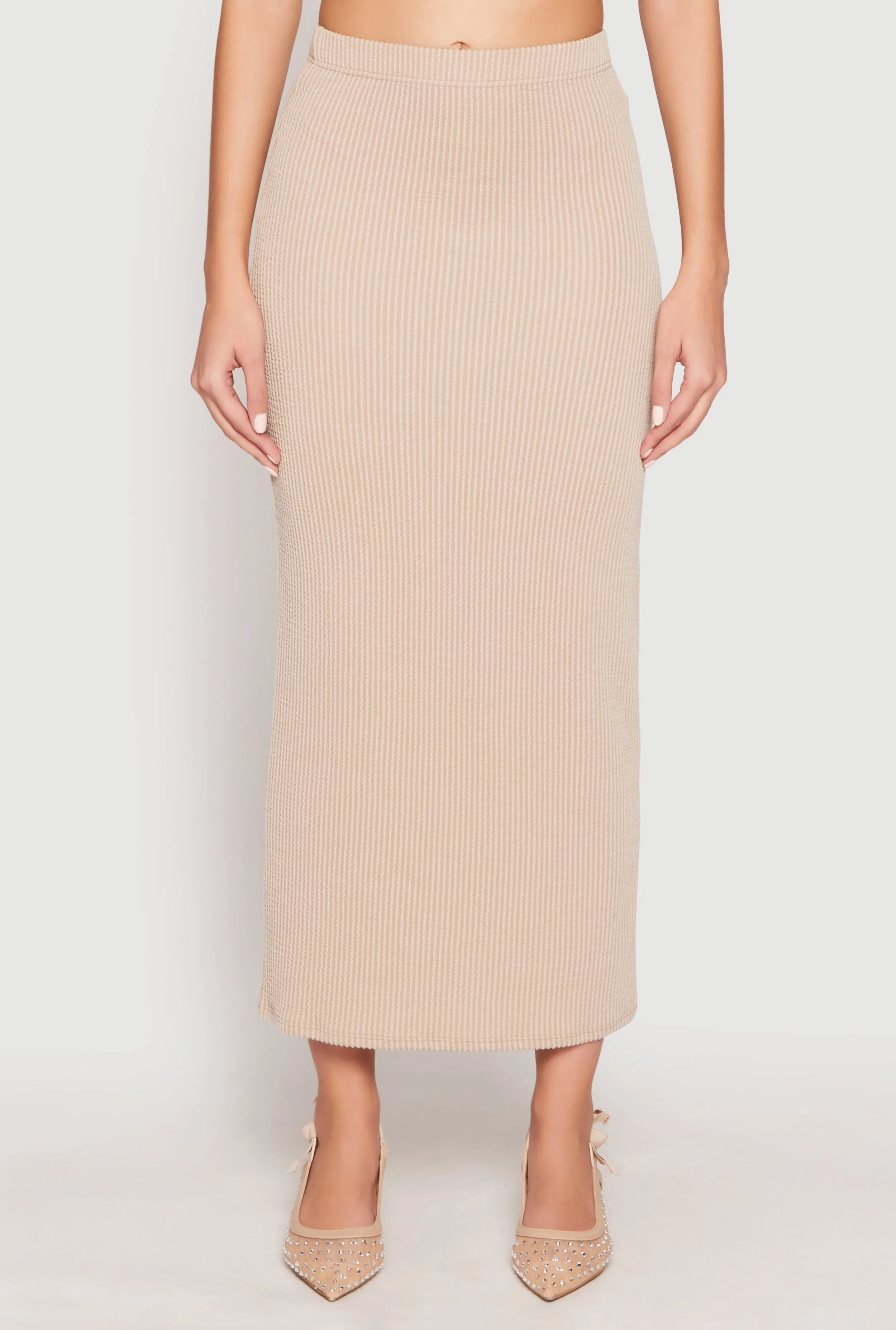 Almost Famous Ribbed Knit Maxi Skirt sold by Rainbow product image thumbnail 2