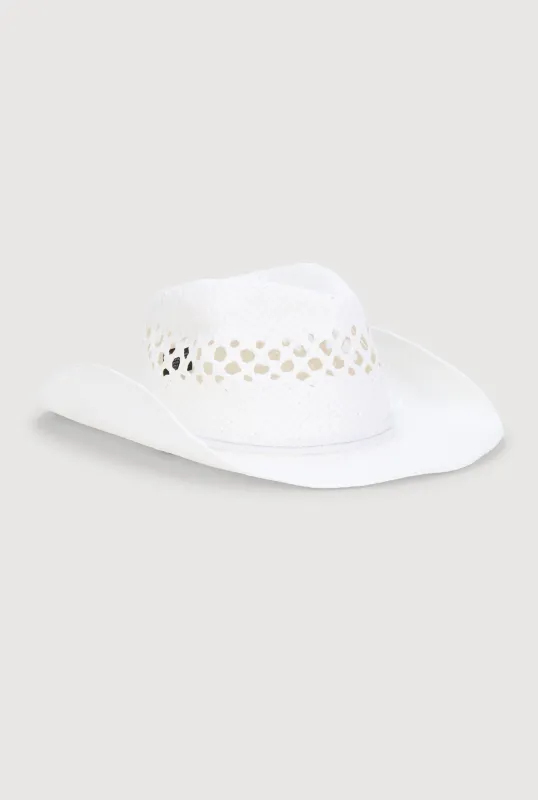 Woven Straw Cowboy Hat sold by Rainbow