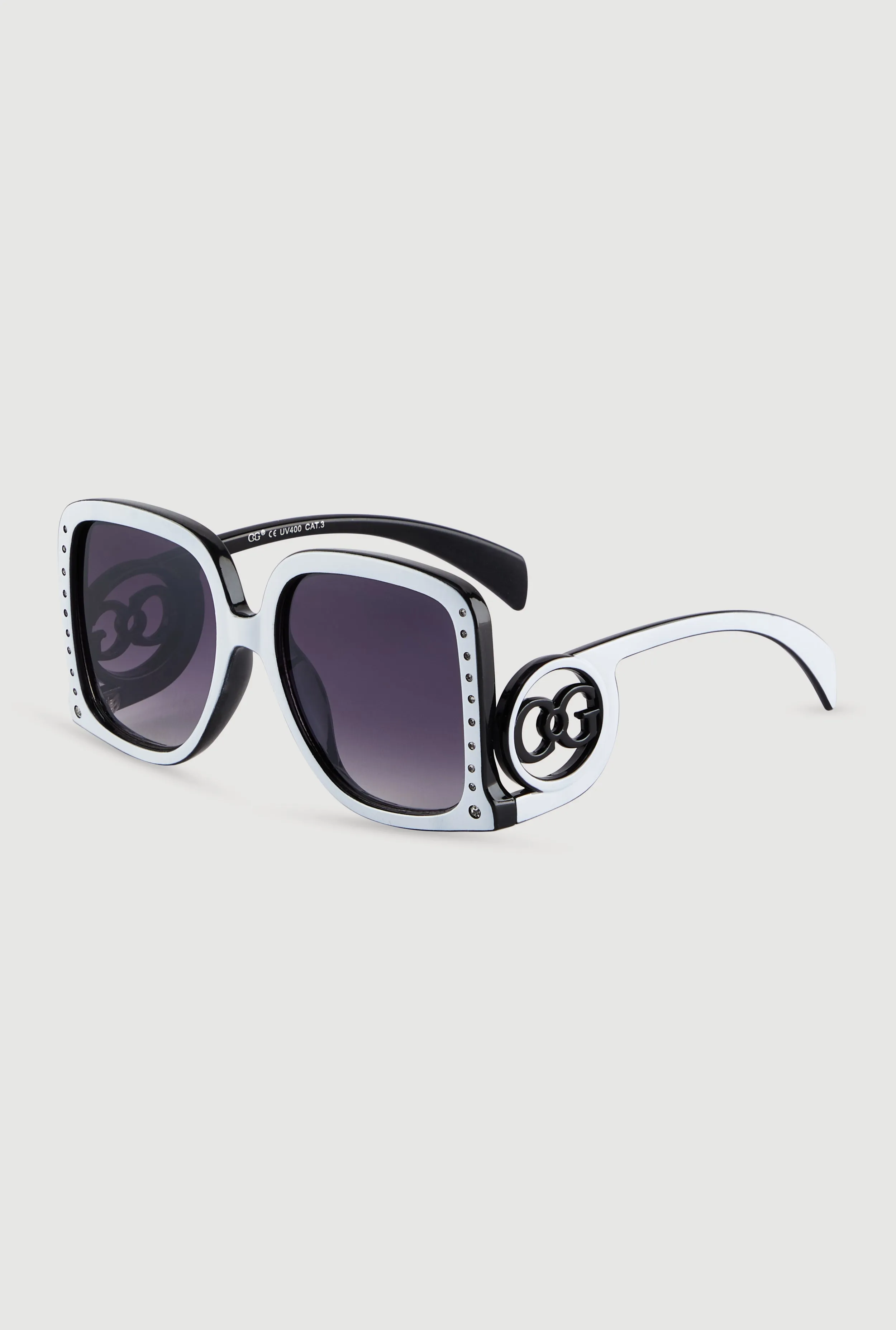 Oversized Rhinestone Detail Ombre Sunglasses sold by Rainbow product image thumbnail 3