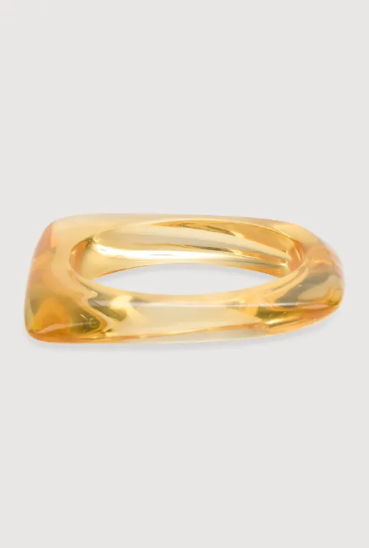 Plus Size Resin Square Bangle sold by Rainbow