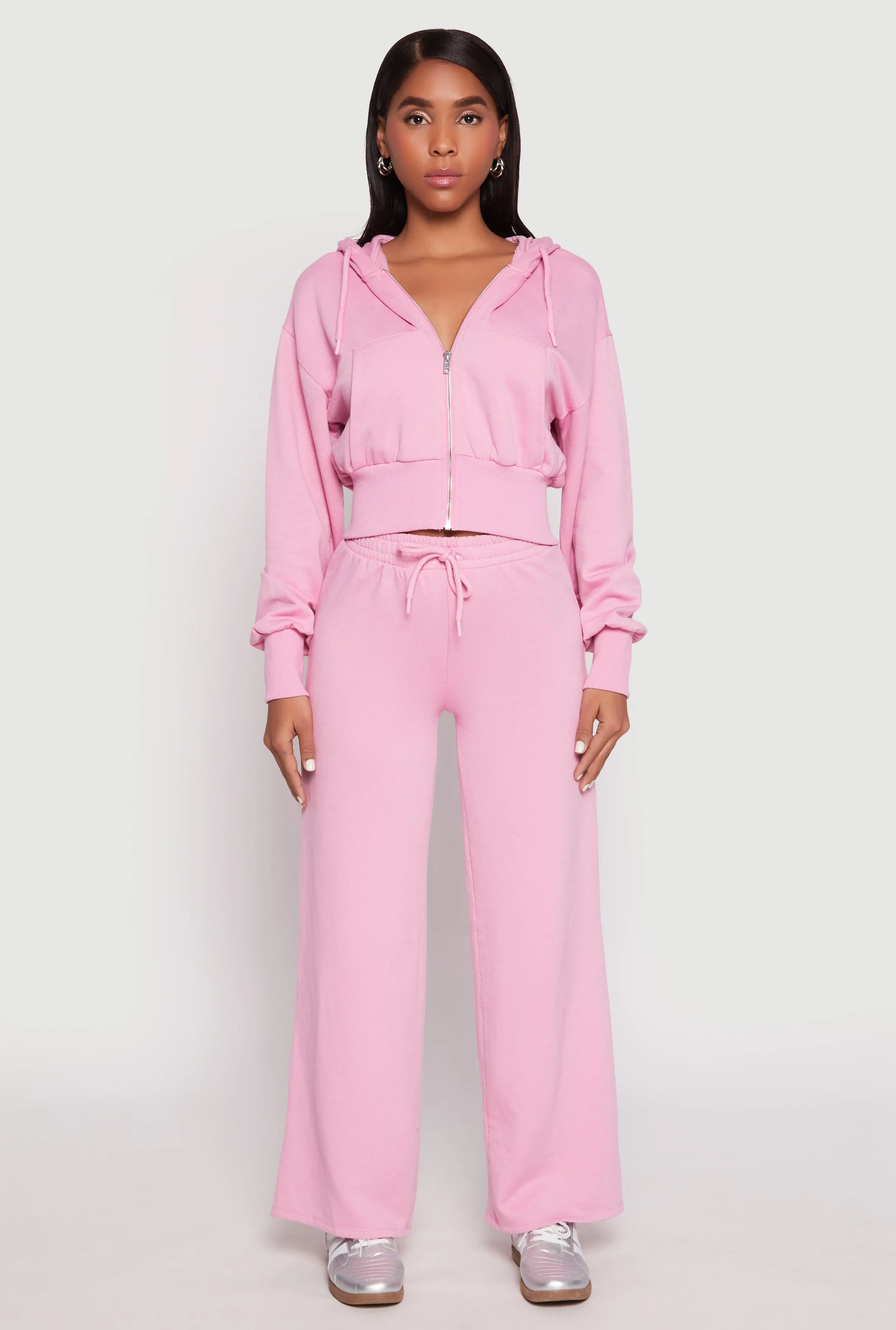 Iris Drawstring Wide Leg Sweatpants sold by Rainbow