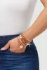 Rhinestone Charm Stretch Bracelets Set of 5 sold by Rainbow