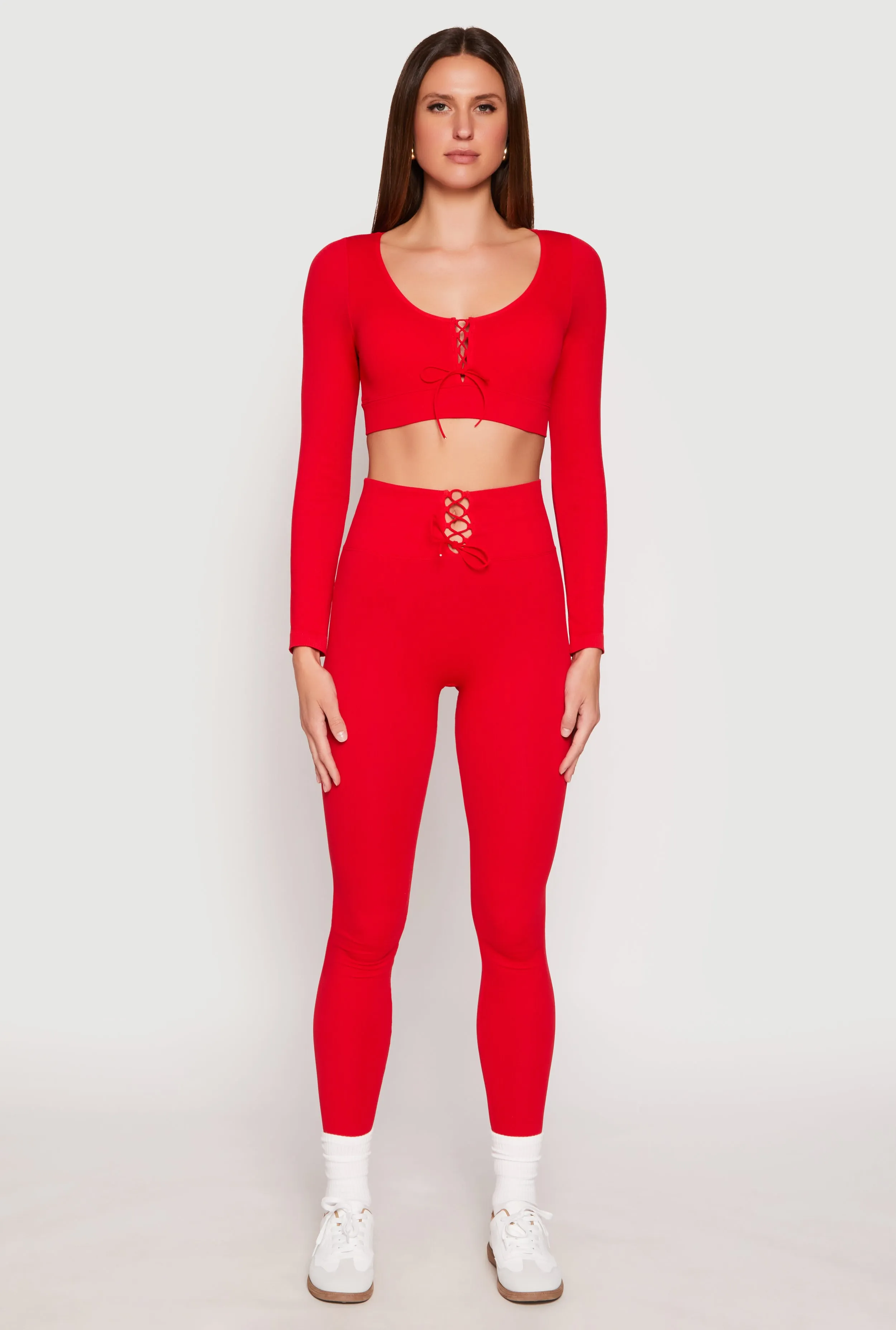 Seamless Lace Up Leggings sold by Rainbow