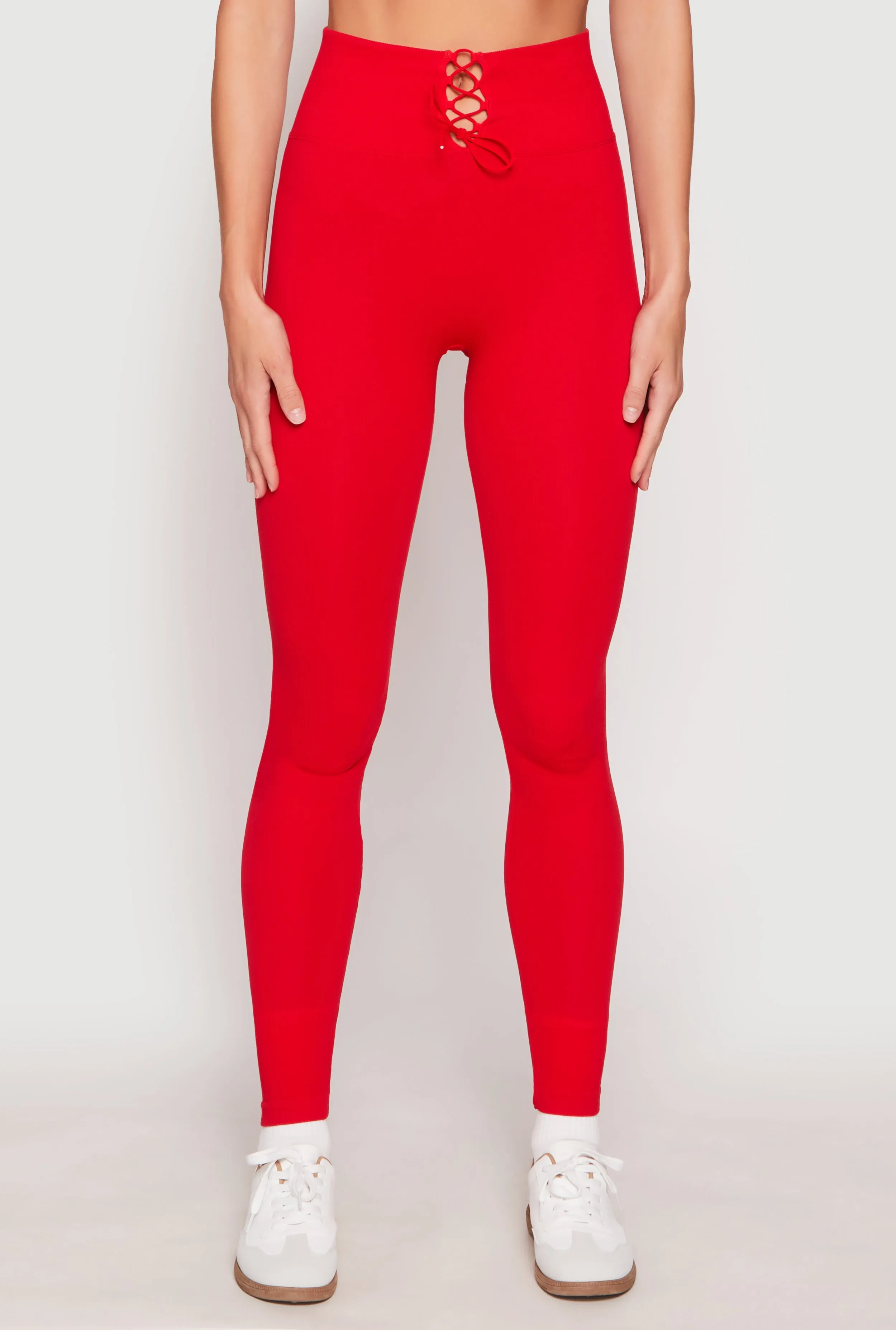 Seamless Lace Up Leggings sold by Rainbow product image thumbnail 2