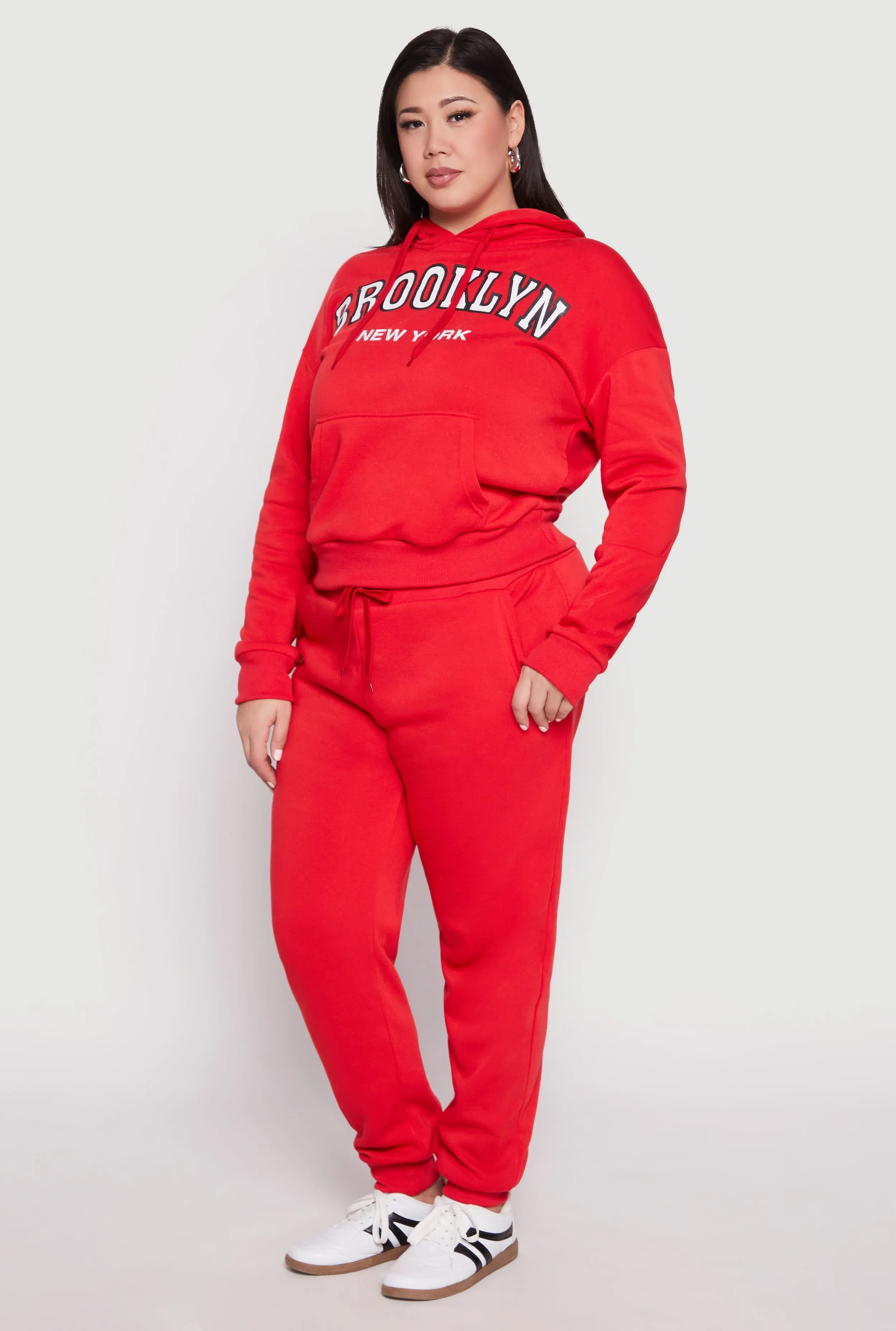 Plus Size Fleece Brooklyn Pullover Hoodie sold by Rainbow product image thumbnail 3