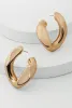 Abstract Chunky Chain Hoop Earrings sold by Rainbow