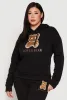 Plus Size Lover Bear Hooded Sweatshirt sold by Rainbow
