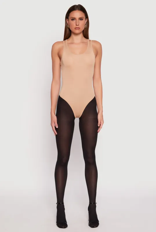 Daisy Scoop Neck Thong Bodysuit sold by Rainbow