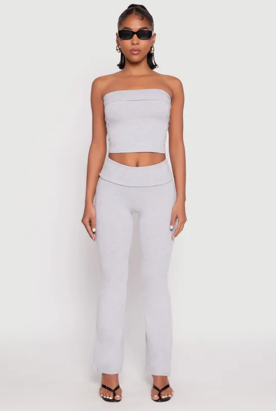 Almost Famous Fold Over Waist Pants sold by Rainbow