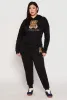 Plus Size Fleece Lover Bear Graphic Joggers sold by Rainbow