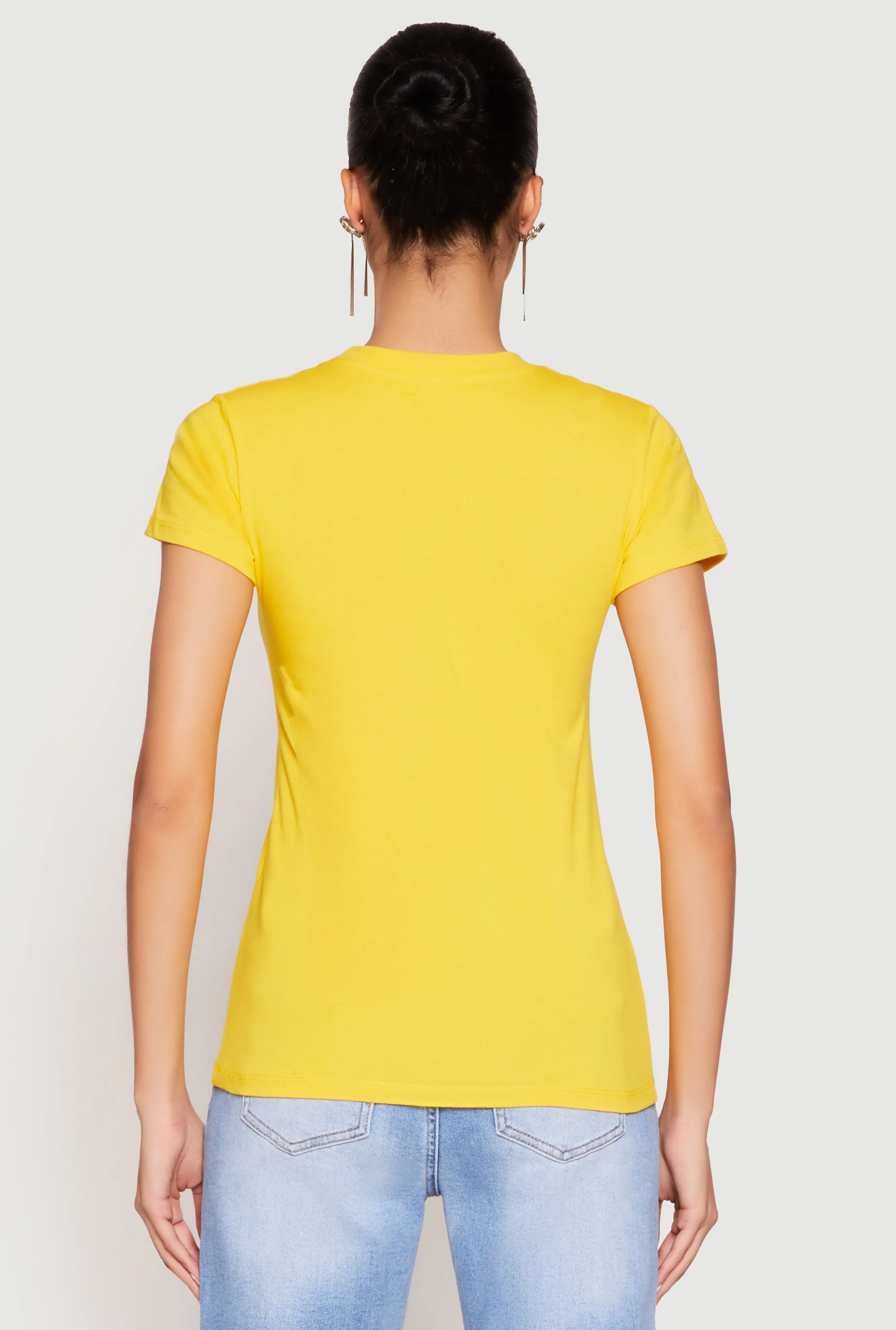 High Neck Short Sleeve Tee sold by Rainbow product image thumbnail 5