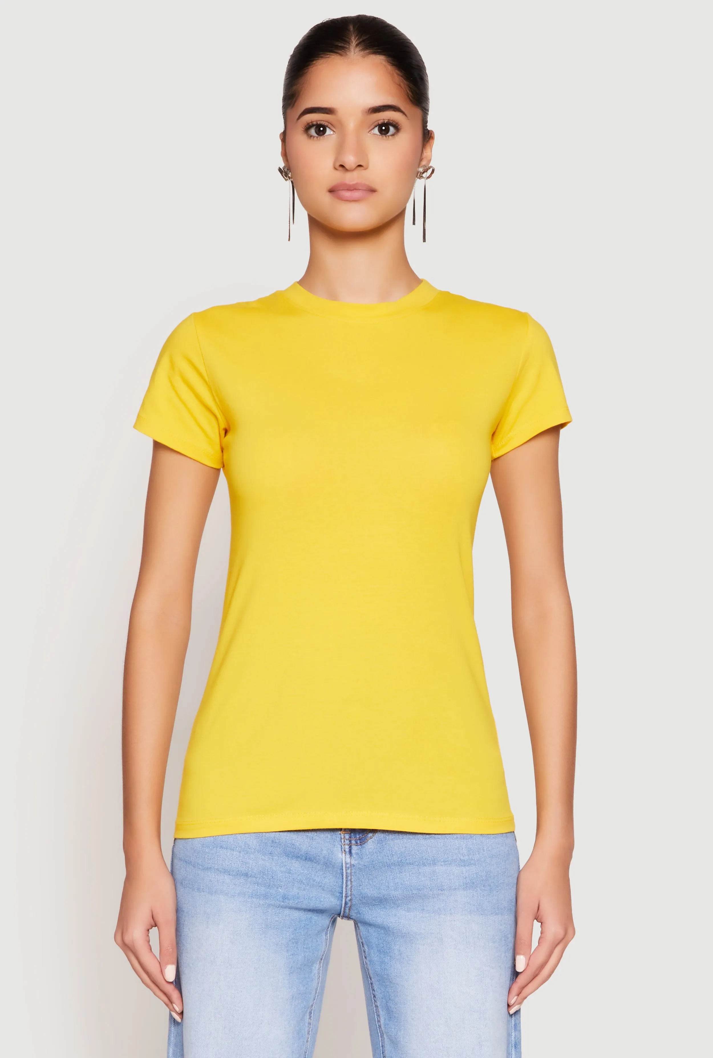 High Neck Short Sleeve Tee sold by Rainbow product image thumbnail 2