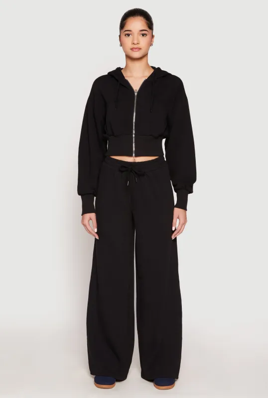 Iris Drawstring Wide Leg Sweatpants sold by Rainbow