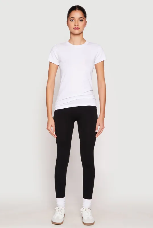 High Neck Short Sleeve Tee sold by Rainbow