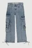 Girls VIP Pintuck Cargo Jeans sold by Rainbow