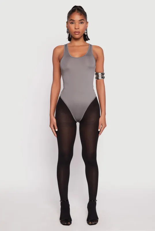 Daisy Scoop Neck Thong Bodysuit sold by Rainbow