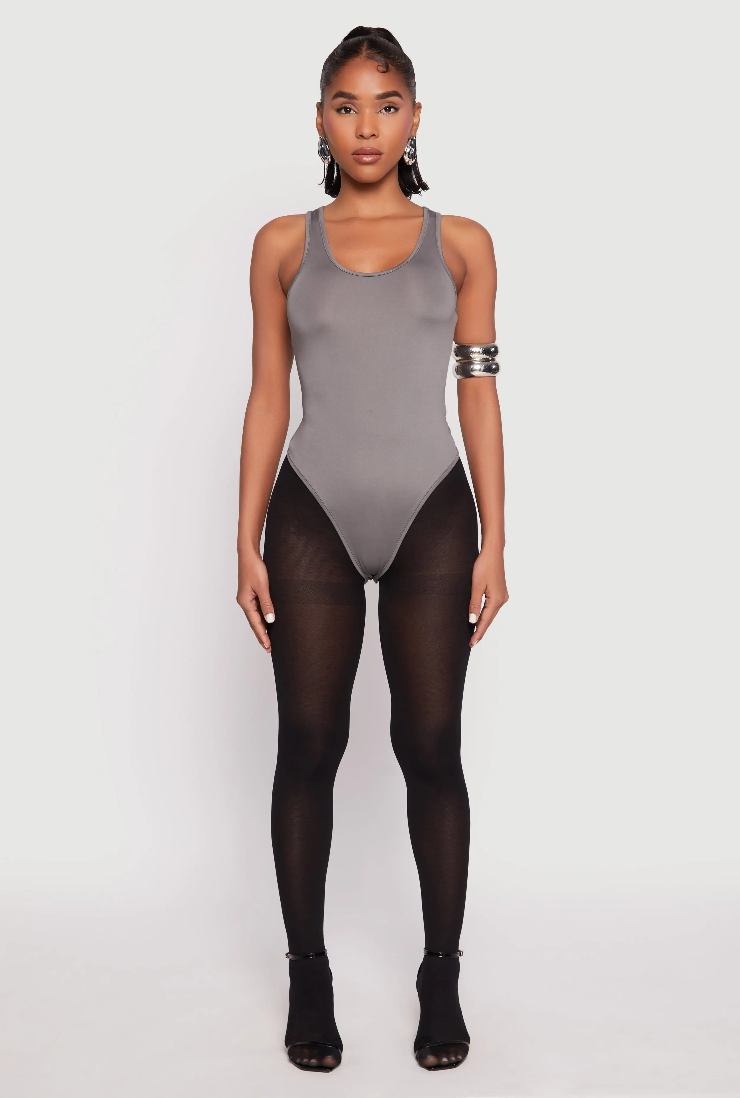 Daisy Scoop Neck Thong Bodysuit sold by Rainbow