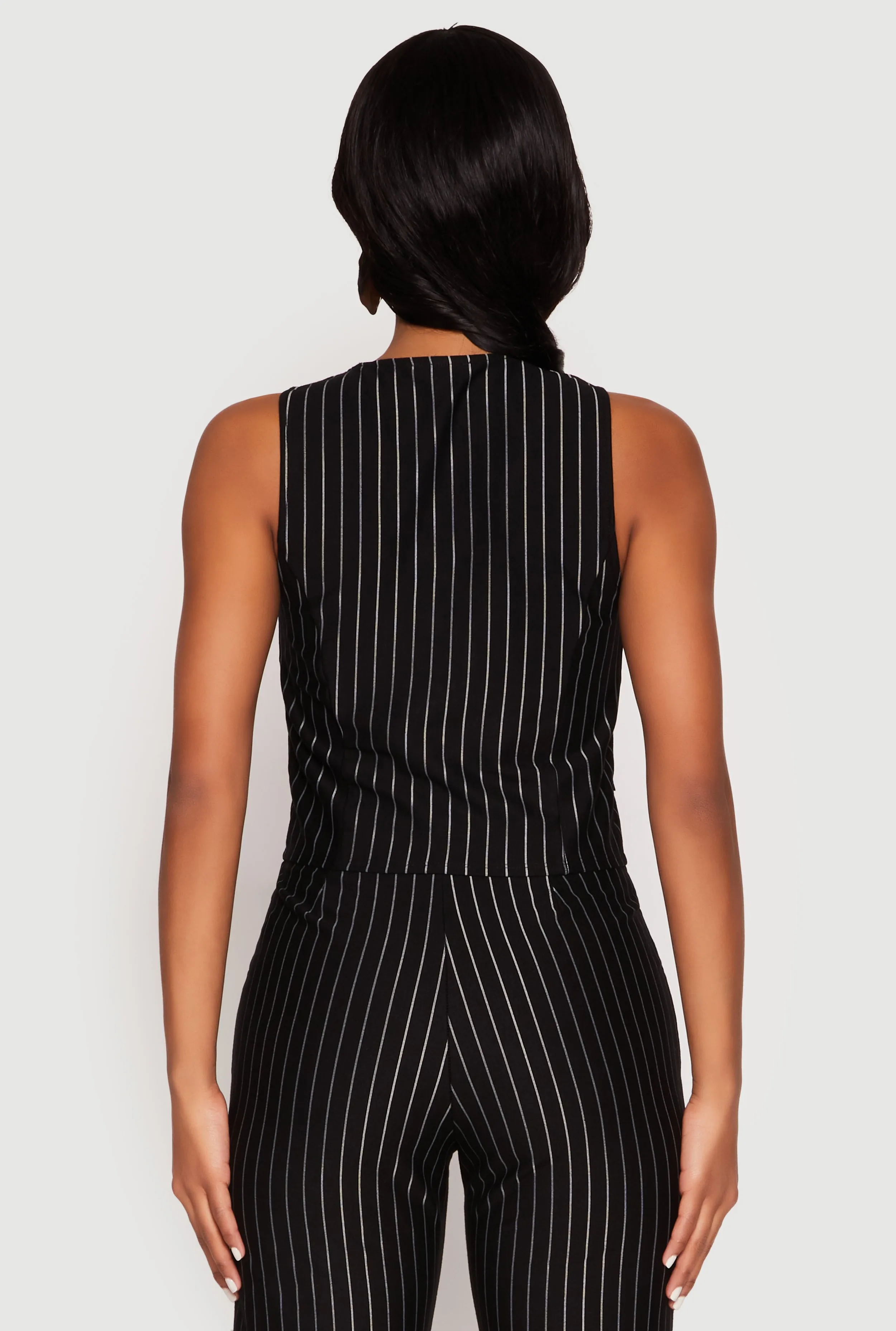 Pin Stripe Button Front Vest sold by Rainbow product image thumbnail 5