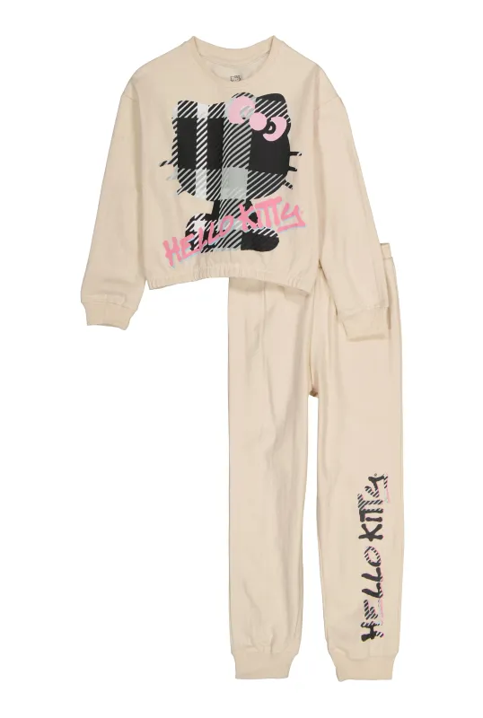 Girls Hello Kitty Graphic Sweatshirt and Joggers sold by Rainbow