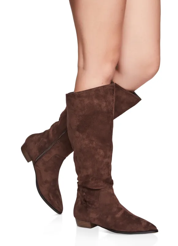 Pointed Toe Knee High Boots sold by Rainbow