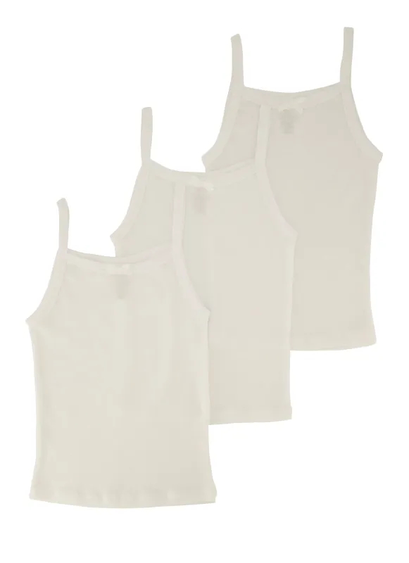 Little Girls 3 Pack Solid Camis sold by Rainbow