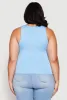 Plus Size Double Layer Tank Top sold by Rainbow