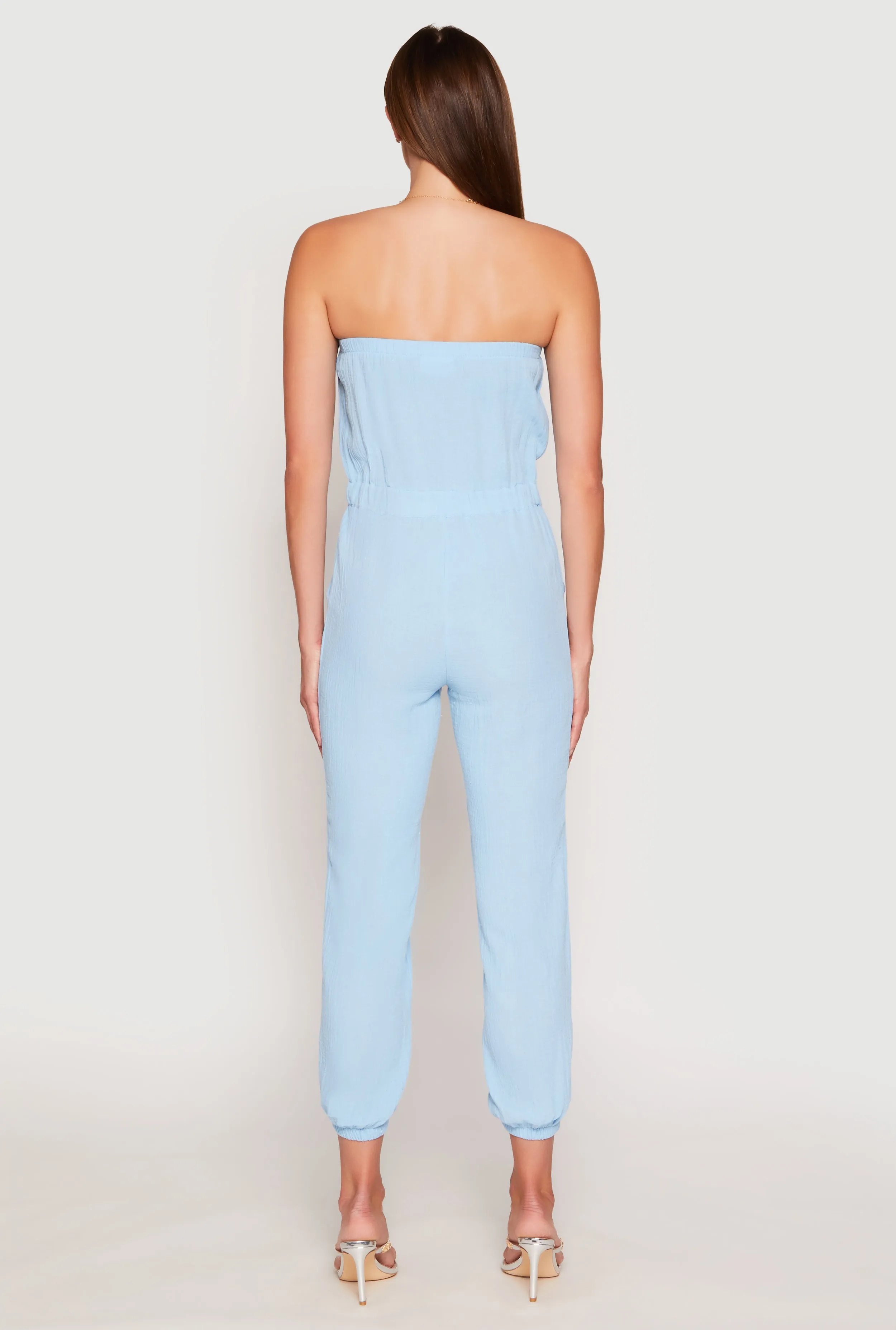 Drawstring Waist Strapless Jumpsuit sold by Rainbow product image thumbnail 3