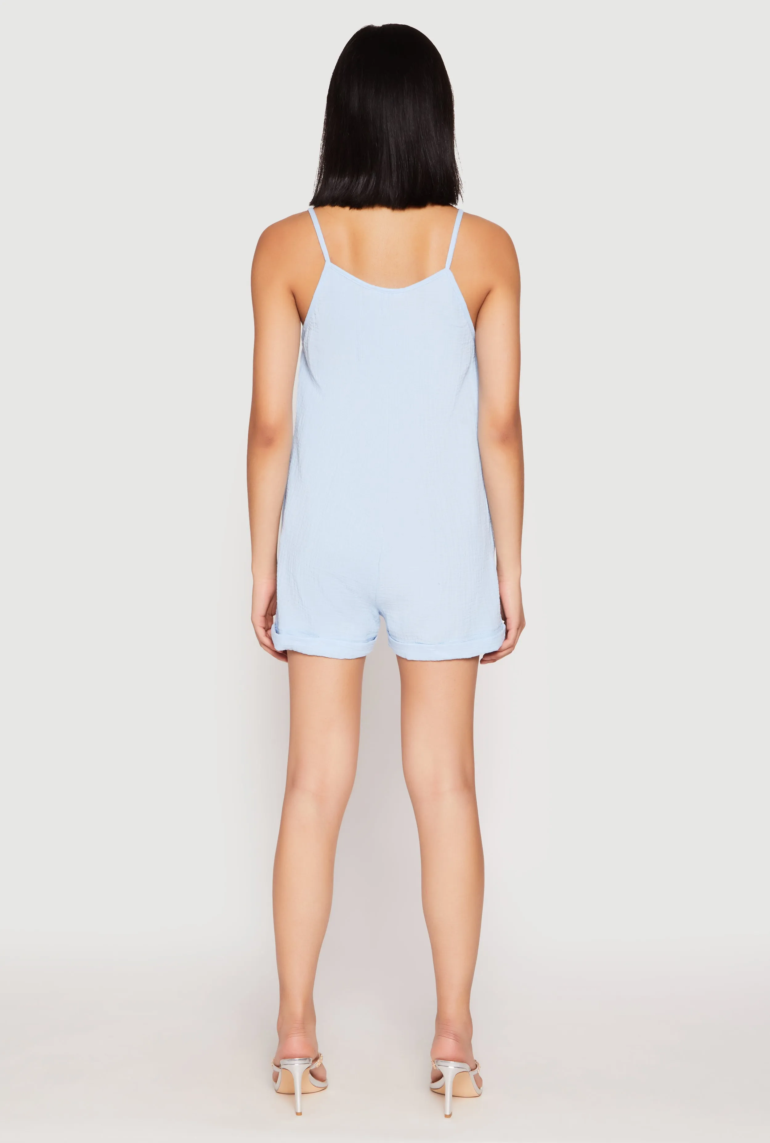 Gauze Knit Side Pocket Romper sold by Rainbow product image thumbnail 3