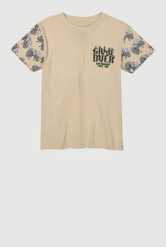 Boys Game Over Try Again Tee sold by Rainbow