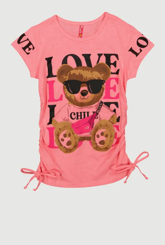 Girls Love Bear Graphic Tee sold by Rainbow